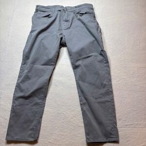 GDW Goodwear Mens Gray Straight Leg 5-Pocket Twill Pants Size 38x30 #255